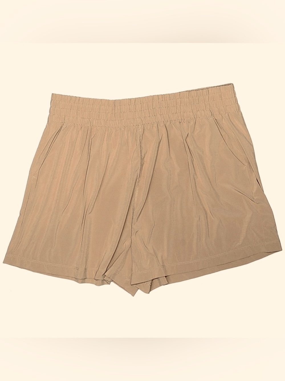 VUORI Villa Short Women's Lightweight Shorts Tan Beige Pink XXL